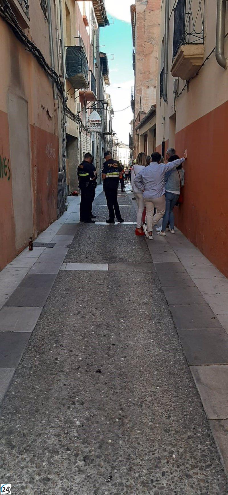 Trágica muerte de mujer por derrumbe de tejado en la calle Estrella de Calahorra
