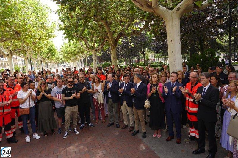 Homenaje en Logroño por víctimas de atropello múltiple en Haro