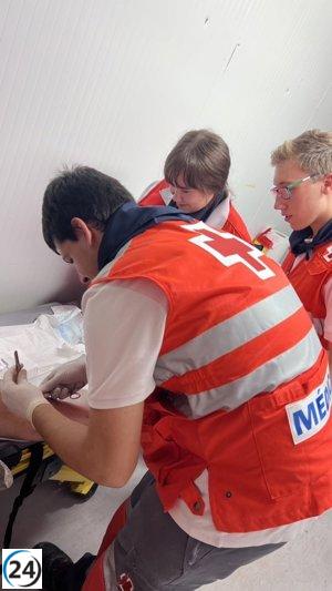 Cruz Roja asiste a 76 personas durante las festividades mateas, 13 requieren traslado médico.
