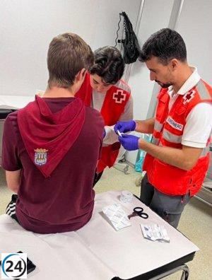 Cruz Roja asiste a 15 personas durante los festejos de San Mateo, una de ellas trasladada a un centro médico.