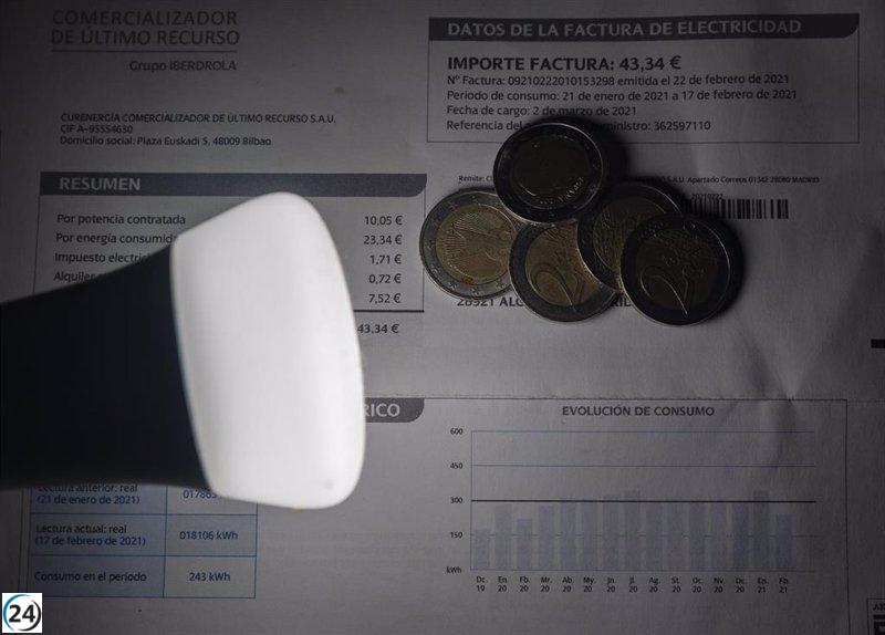 La tarifa eléctrica disminuye este domingo en un 24,5%, alcanzando los 83,01 €/MWh.