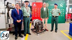 La UR adquiere motor de helicóptero de la Guardia Civil para el entrenamiento de estudiantes de Ingeniería Industrial