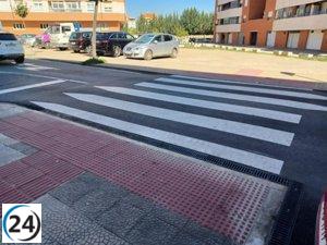 Calahorra se adapta a las normas de accesibilidad con la finalización de las obras en más de 100 pasos de peatones.