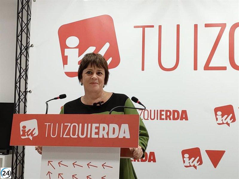 Moreno (IU) aprueba el pacto entre PSOE y Sumar pero permanecerá atenta a su cumplimiento