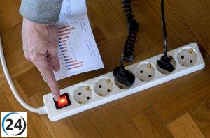 El coste de la electricidad se incrementa este domingo a 12,25 euros/MWh y presentará intervalos sin costo alguno.