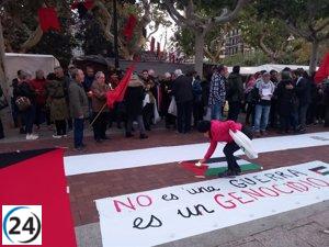 A manifestación exige el cese del conflicto en Palestina y denuncia la pérdida de vidas inocentes
