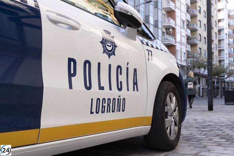Dos sospechosos enmascarados son arrestados por la Policía Local de Logroño tras una agresión y robo.