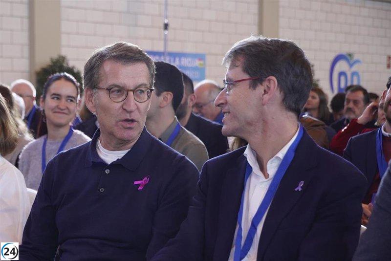 Núñez Feijóo elogia la forma de gobierno de Capellán: sin barreras ni divisiones.