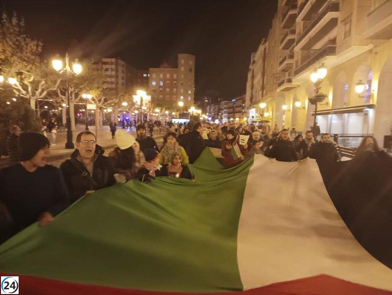 Manifestación en Logroño denuncia apoyo tácito al genocidio en Gaza